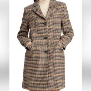 NWT Ralph Lauren Sienna Plaid Wool Jacket Size 4 Women’s MSRP $220